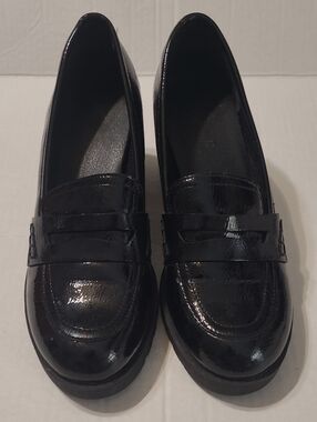 Xappeal Black Patent Loafers for Women